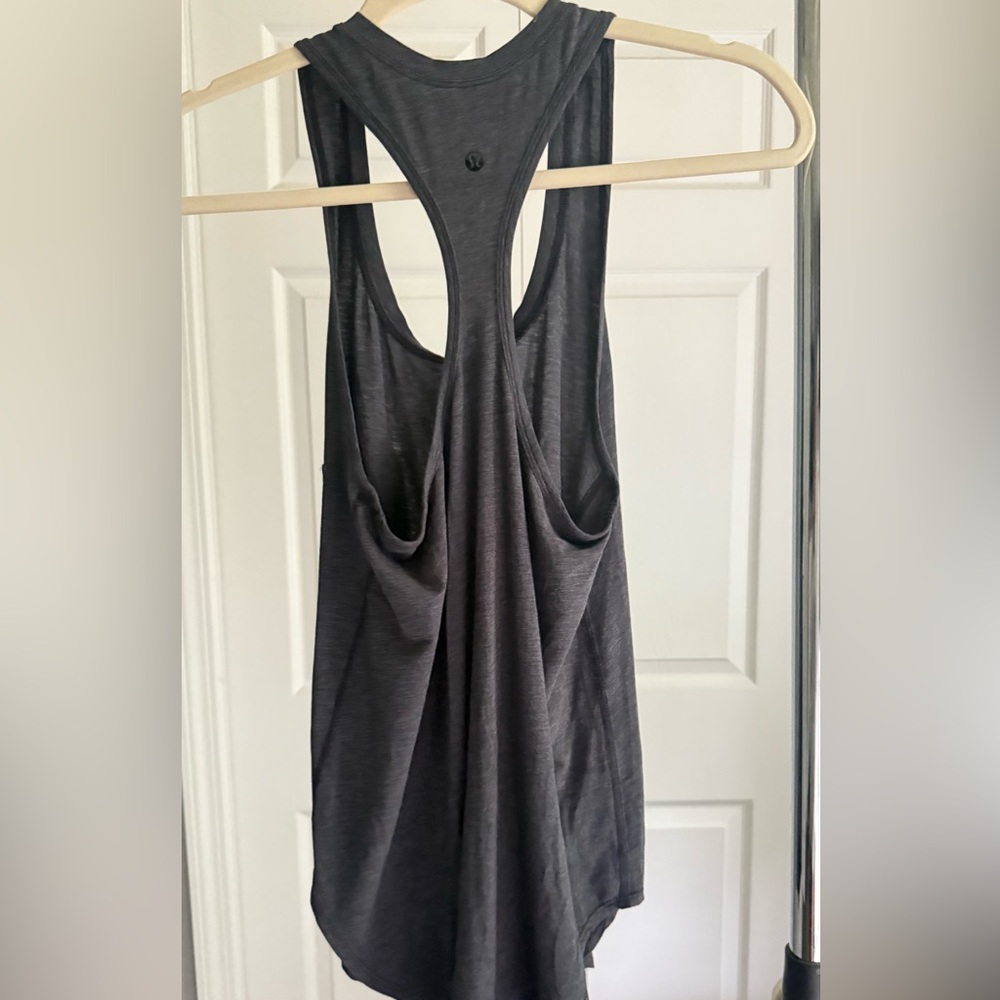 #1 Gray Racerback Tank Top